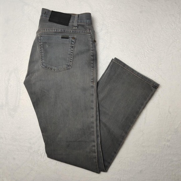Fidelity Impala Jeans Mens 34x34 Gray Mid Rise Bootcut Emerson Denim Made USA - Picture 1 of 13